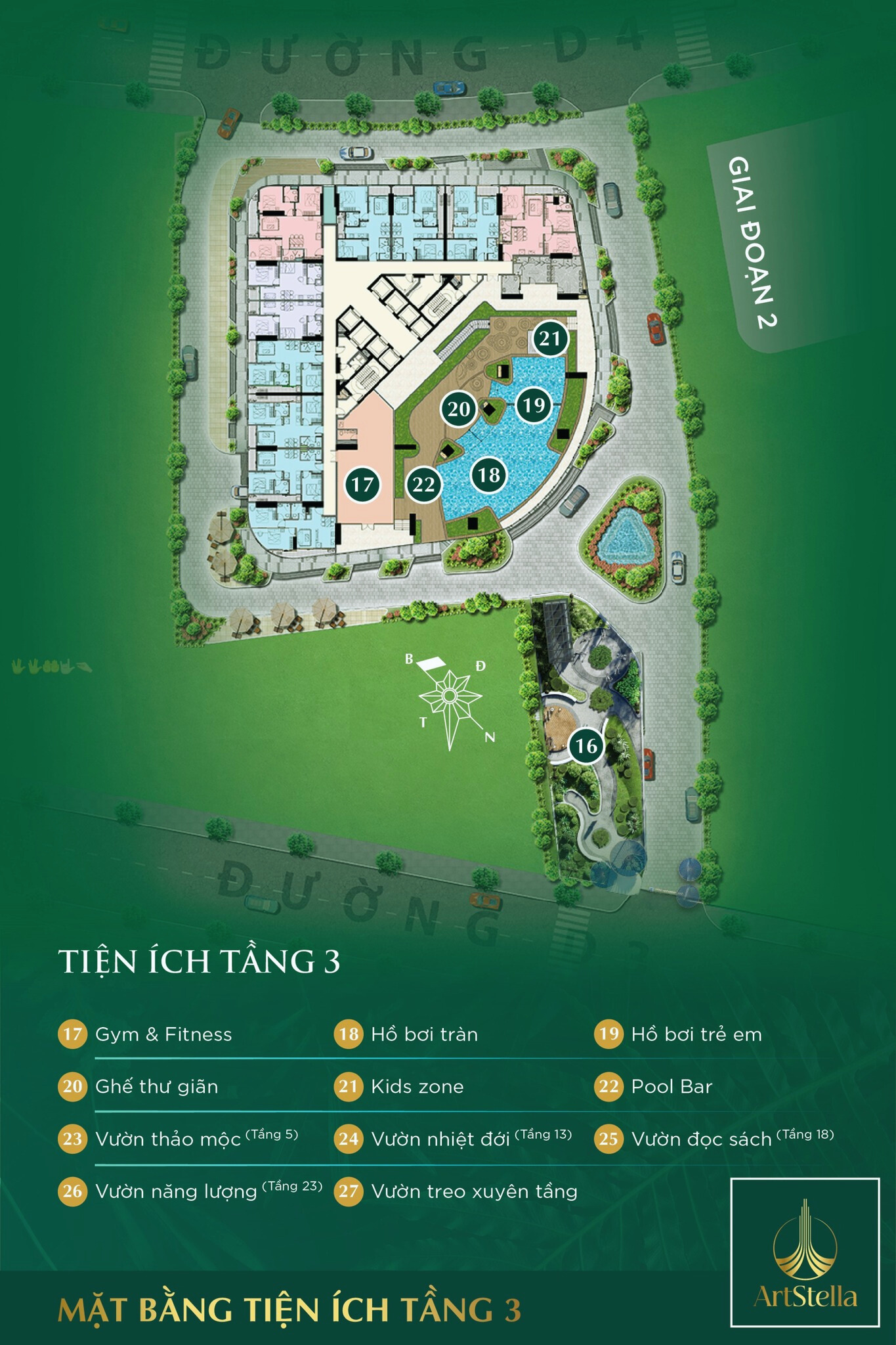 Mặt Bằng Tiện ích Art Stella